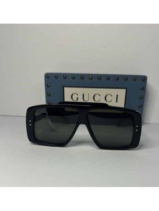 ? - Authentic Gucci Grey Shield Unisex Sunglasses GG1369S 001 main image 9